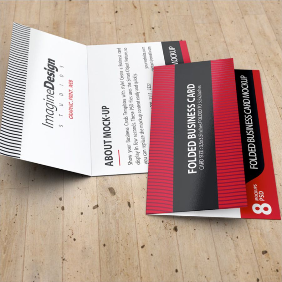 FOLDED VISITING CARD Image-1